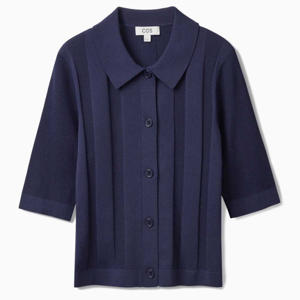 COS short sleeve knit cardigan NWT
